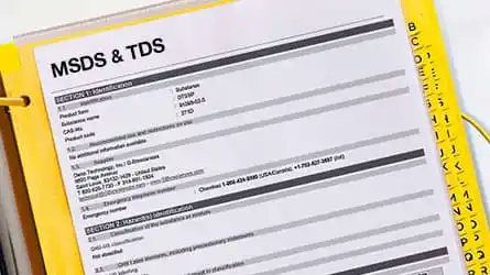 MSDS e TDS